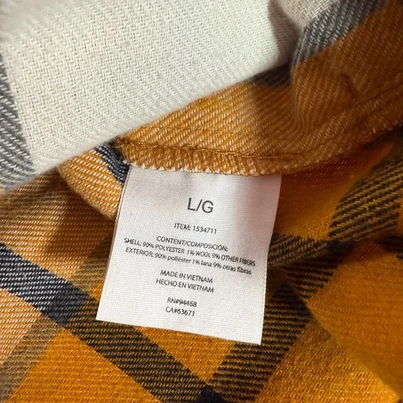 The HFX Women's Plaid Flannel Shirt Jackets in Size L - Picture 11 of 11